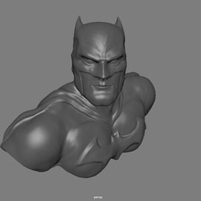 batman büstü sanat karakter oyuncak dc kahraman 3d print model - Mito3D