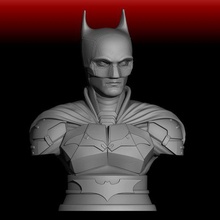 batman bust robert pattinson 3d print model - Mito3D