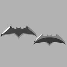 batman bvs batarang conjunto cosplay stl expediente 3d impresión v superhombre justicia liga 3d print model - Mito3D