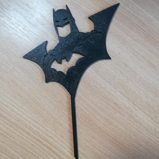 batman kek topper Sanat siluet 3D print model - Mito3D