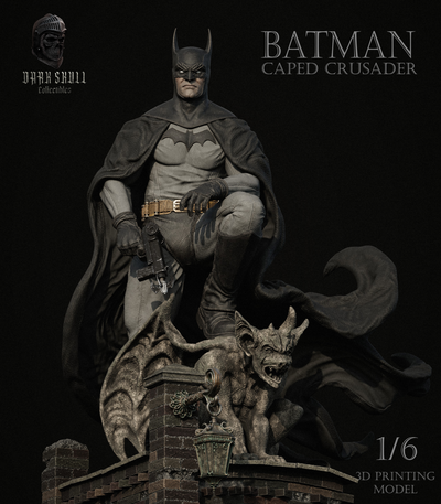 batman kapılmış haçlı 1 6 36 cm sanat 3d 3dmodel koleksiyon toplamak stl 3dprinting heykel dc süper kahramanlar kahraman 3d print model - Mito3D