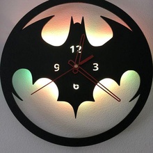 batman reloj historietas decoración 3d print model - Mito3D