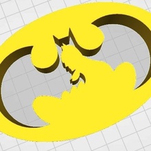 batman cookie cutter jewelry 3d print model - Mito3D
