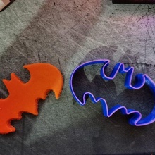 batman cutter cookie fondant super heroes 3d print model - Mito3D