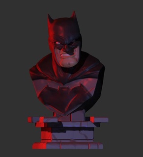 batman dark knight bust comic marvel dc superhero sculpture statue superman robin gothan joker hero bat 3d print model - Mito3D