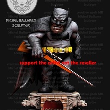 batman sombre Chevalier caricature Créatif geek mb bande dessinée chibi drôle jouet dc super héros Gotham 3d print model - Mito3D