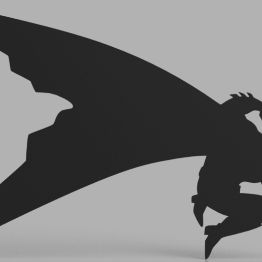 batman dark knight returns 3d wall art frank miller sign poster 3D print model - Mito3D