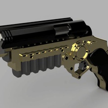 batman dark knight rises grapnel pistola vari dc attacco 3d print model - Mito3D