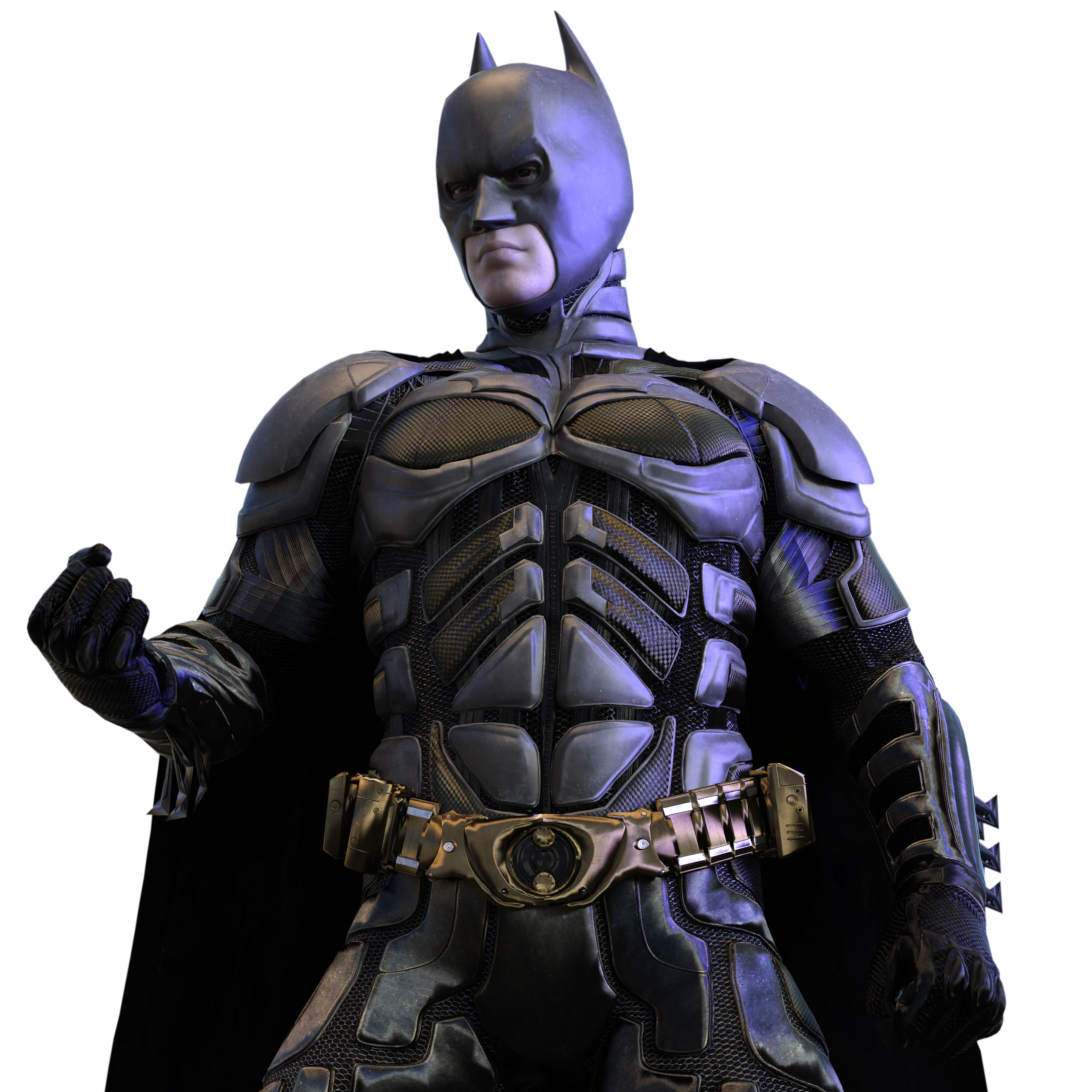 batman sombre chevalier statuette art dc film costume cosplay super héros bande dessinée bandes dessinées nolan christian balle christophe 3D print model - Mito3D