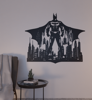 batman dc 2d mur art décoration silhouette joker merveille ucm Accueil maison intérieur 3d print model - Mito3D
