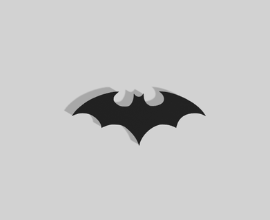 Batman decorazione 2d arte casa Casa Camera letto deco camera studia supereroi dc superuomo pipistrello batichica logo 3d print model - Mito3D