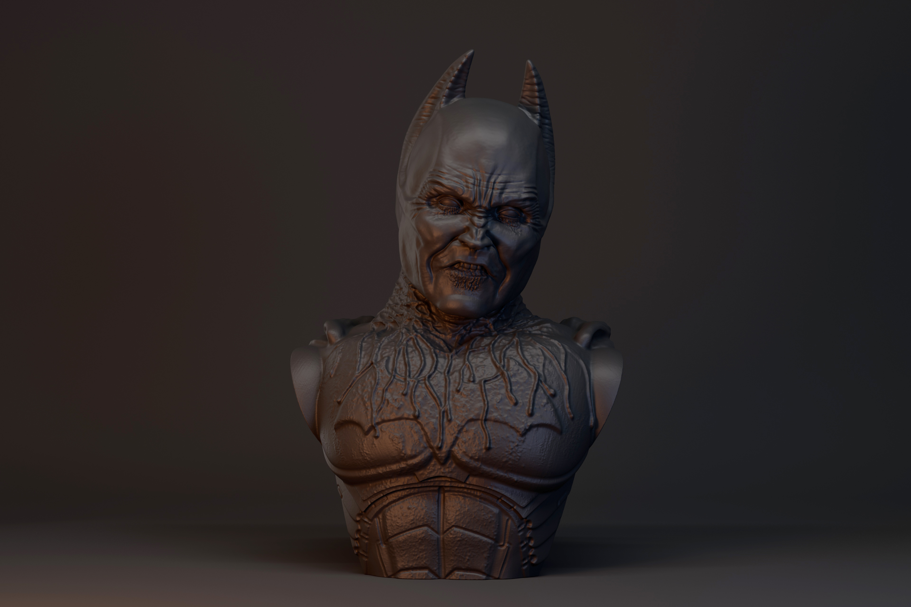 Batman Dämon Büste Kunst 3D print model - Mito3D