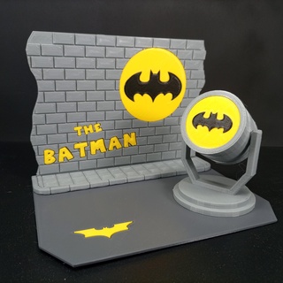 batman diorama bat signal lamp hero dc 3d print model - Mito3D