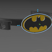 batman faceshield face shield visor various covid19 3d print model - Mito3D