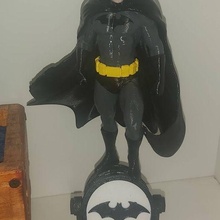 batman figure bat signal art figures lamp 3d print model - Mito3D