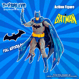 Batman pieno articolato azione figura fan arte giocattolo d'arte i fumetti dccomics 3d print model - Mito3D