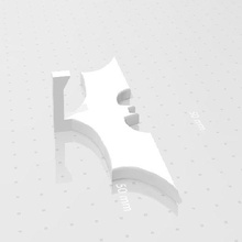 batman hat hanger home hung 3d print model - Mito3D