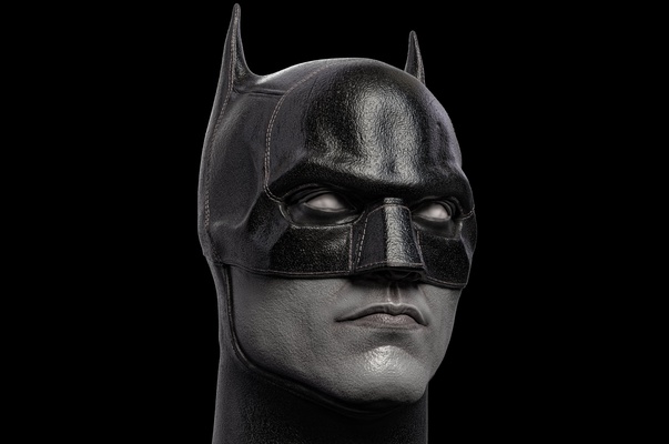 batman head-mask- robert pattinson art batmanhead superhero bruce wayne dc hero joker dark knight benaffleck statue sculptures head 2022 catwoman art christian bale 3d print model - Mito3D