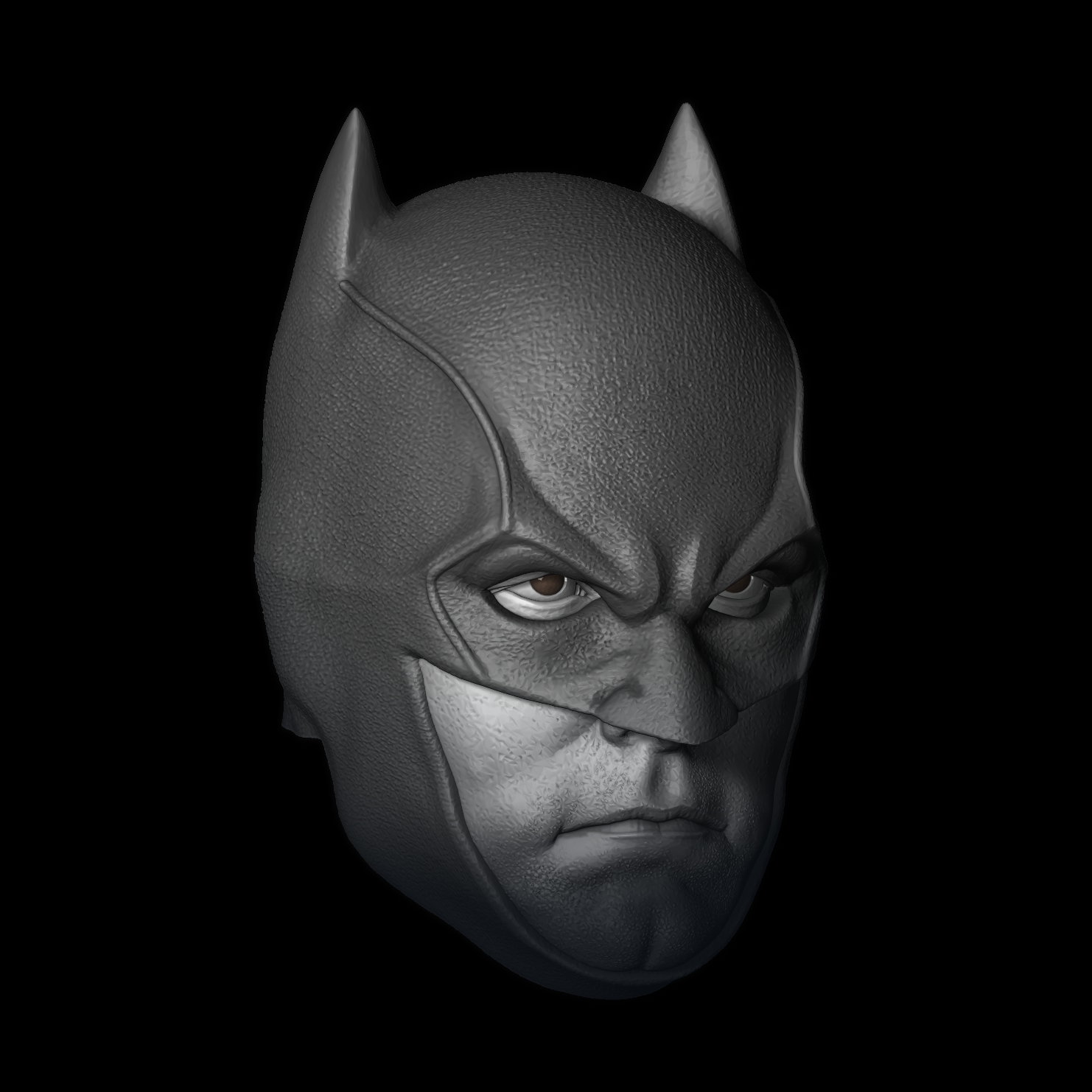 batman cabeza capucha roja dc DC comics personaje diseño esculpir 3D print model - Mito3D
