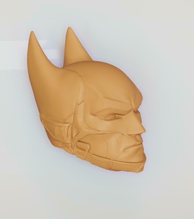 batman tête art 3d print model - Mito3D
