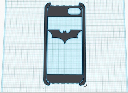 batman iphone 5 case 3d print model - Mito3D