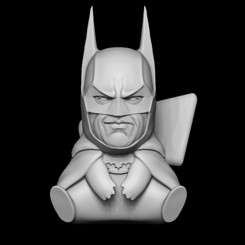 Batman keaton cappuccio rosso dc dccomics carattere design personaggio scolpire 3D print model - Mito3D