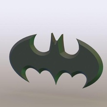 batman keychain logo key ring chain video games game 3d print model - Mito3D