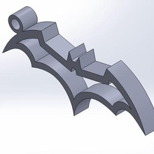 batman keychain art dc comics key rings 3d print model - Mito3D
