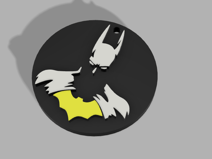 batman porte clés dc bande dessinée marve noir gentilhomme nuit sombre anime toon 3d print model - Mito3D