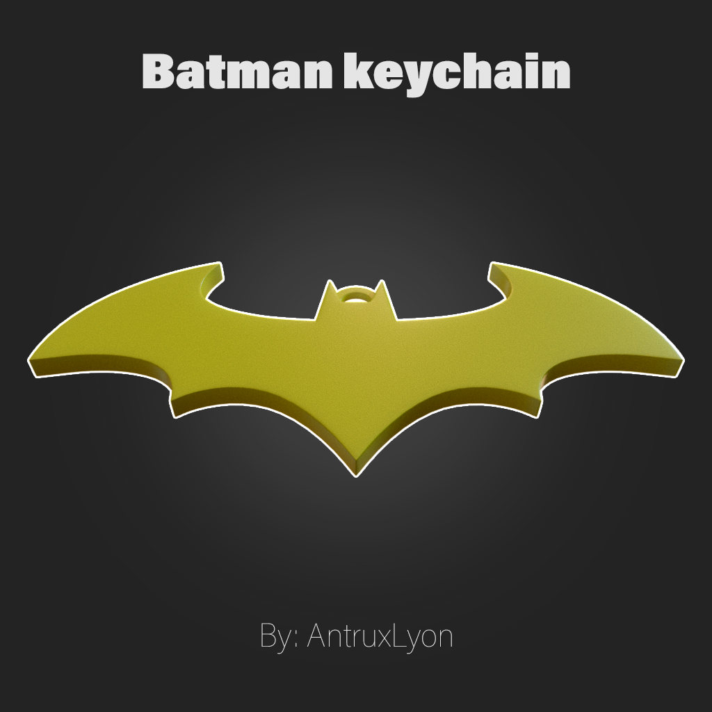 batman keychain 3D print model - Mito3D