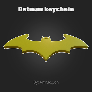 batman keychain batman keychain  3d print model - Mito3D