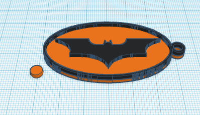 Batman Schlüsselbund Comic Halskette 3d print model - Mito3D