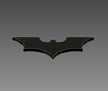 Batman portachiavi portachiavi Batman Batman portachiavi dc 3d print model - Mito3D
