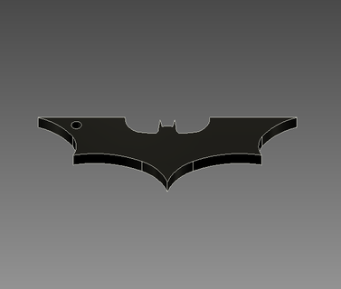 Batman portachiavi dc 3d print model - Mito3D