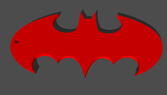 batman llavero 3d print model - Mito3D