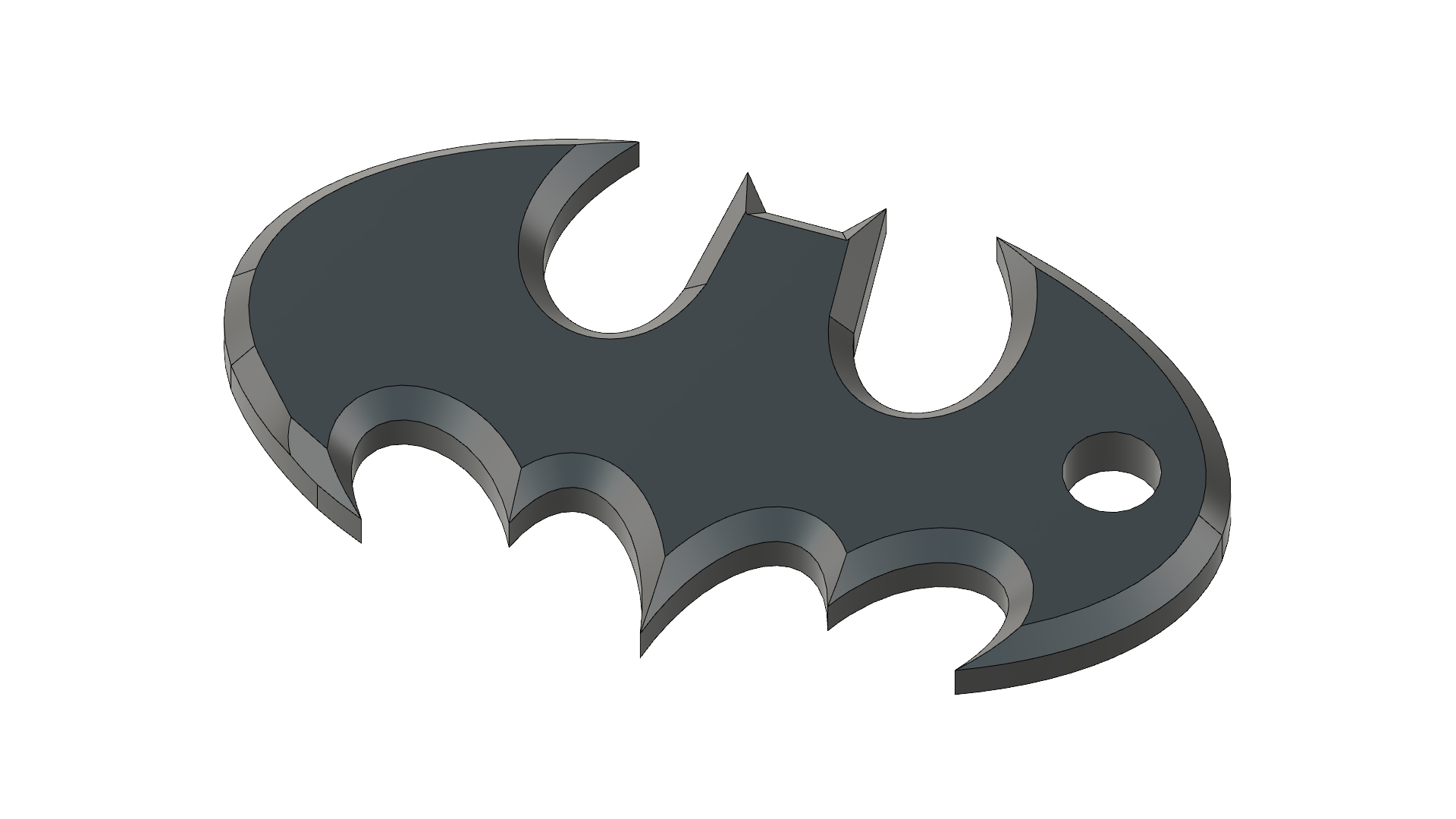 batman porte clés 3D print model - Mito3D
