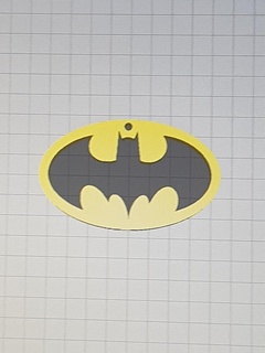 batman chaveiro chave anel Heróis 3d print model - Mito3D