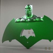 batman krypto light switch kryptonite decor 3d print model - Mito3D