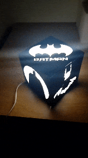 batman Lamba ev joker ledler şamdan dc çizgi roman 3d print model - Mito3D