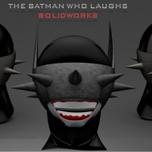 batman lacht Kunst solidworks joker 3d print model - Mito3D
