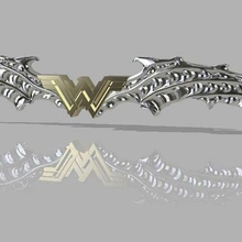 batman rires amazone batarang dc métal OMS Wonder Woman 3d print model - Mito3D