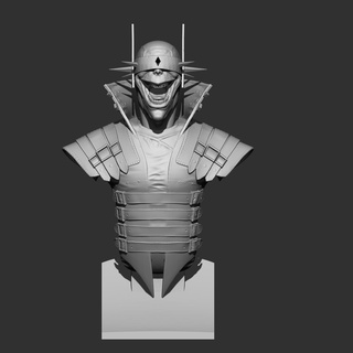 batman laughs bust stl 3d print model - Mito3D