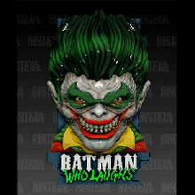 batman laughs evil robin 3d print model - Mito3D