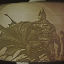 batman lithophane divers sombre le chevalier dc gotham 3d print model - Mito3D