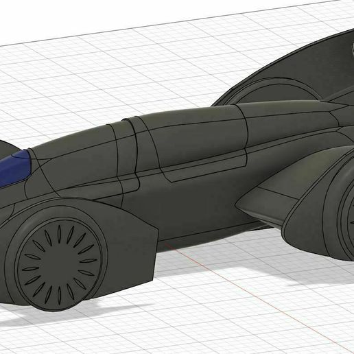Batman vivere batmobile repliche replica Schermo 3D print model - Mito3D
