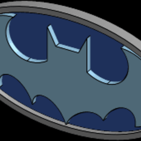 logo de batman gadget 3D print model - Mito3D