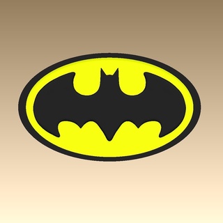 batman logo anahtar yüzükler Bruce Wayne yarasa dc çizgi roman 3d print model - Mito3D