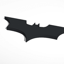 logo de batman la herramienta La impresión en 3d símbolo batarang diseños 3d print model - Mito3D
