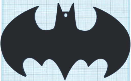 batman logotipo Natal enfeite casa Diversão 3d print model - Mito3D