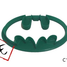 batman logo cutter art sharp coockie 3d print model - Mito3D